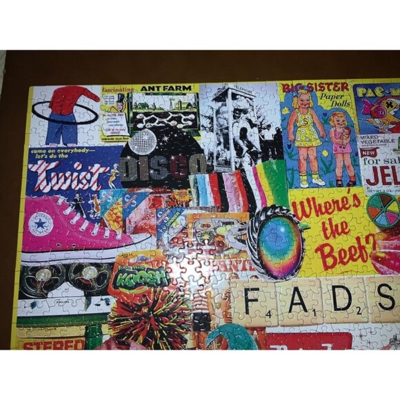 White Mountain 1000 piece “FADS” Collage Puzzle. - Picture 3 of 9